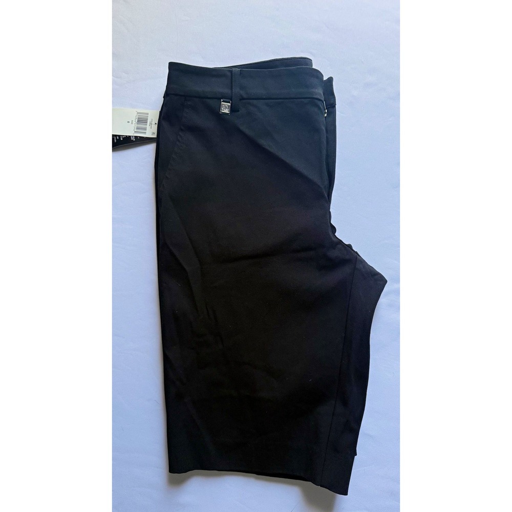 Lauren Ralph Lauren Women's Bermuda Shorts Size 8 Black Cotton Twill 11 " Inseam